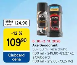 Tesco Axe Deodorant nabídka