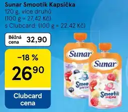 Tesco Sunar smootik kapsička nabídka