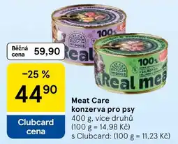 Tesco Meat Care konzerva pro psy nabídka