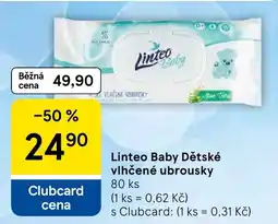 Tesco Linteo Baby Dětské vlhčené ubrousky nabídka