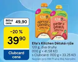 Tesco Ella's Kitchen Dětská rýže nabídka