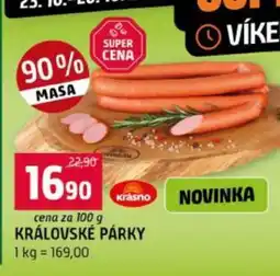 Terno Královské párky nabídka