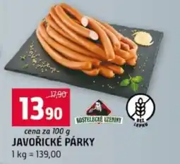 Terno Javořické párky nabídka