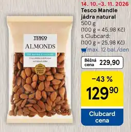 Tesco Tesco mandle jádra natural nabídka