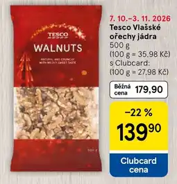 Tesco Tesco vlašské ořechy jádra nabídka