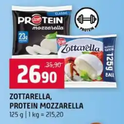 Terno Zottarella, Protein Mozzarella nabídka
