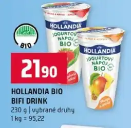 Terno Hollandia BIO BiFi drink nabídka