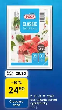 Tesco Vici classic surimi rybí tyčinky nabídka