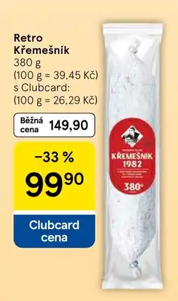 Tesco Kremešník 1982 nabídka