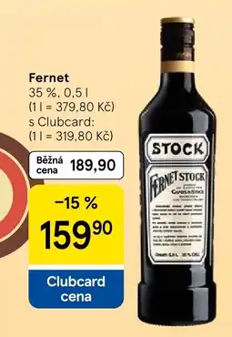 Tesco Fernet nabídka