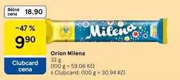 Tesco Orion Milena nabídka