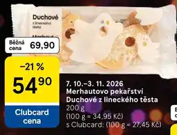 Tesco Merhautovo pekařství Duchové z lineckého těsta nabídka