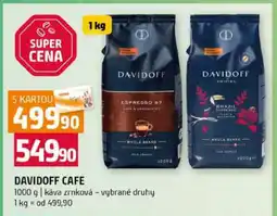 Terno Davidoff Café nabídka