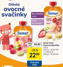 Tesco Sunar Cool Ovocná kapsička nabídka