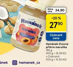 Tesco Hamánek ovocný příkrm meruňka nabídka