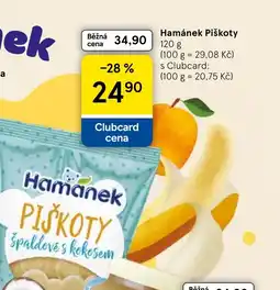 Tesco Hamanek Piškoty nabídka