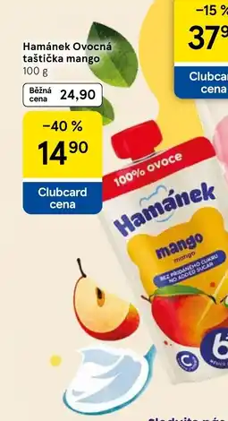 Tesco Hamánek ovocná taštička mango nabídka