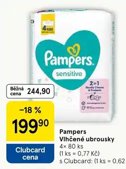 Tesco Pampers Vlhčené ubrousky nabídka