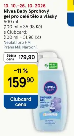 Tesco Nivea baby sprchový gel nabídka
