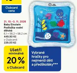 Tesco Baby Einstein Podložka vodní dětská nabídka
