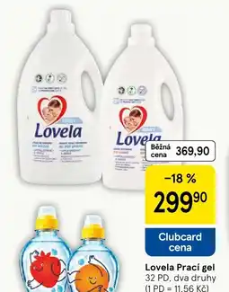 Tesco Lovela Prací gel nabídka