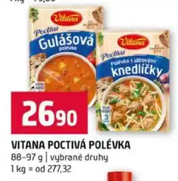 Terno Vitana Poctivá polévka nabídka