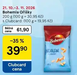 Tesco Bohemia oříšky nabídka