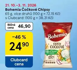 Tesco Bohemia čočkové chipsy nabídka