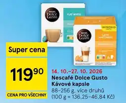 Tesco Nescafé Dolce Gusto kávové kapsle nabídka