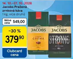 Tesco Jacobs zrnková káva nabídka