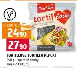 Terno TORTILLOVE TORTILLA PLACKY nabídka