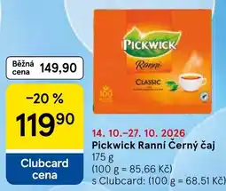 Tesco Pickwick Ranní Černý čaj nabídka