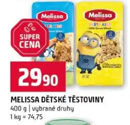 Terno MELISSA Dětské těstoviny nabídka
