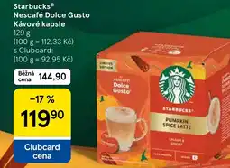Tesco Starbucks Nescafé Dolce Gusto Kávové kapsle nabídka
