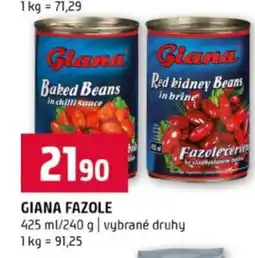 Terno Giana fazole nabídka