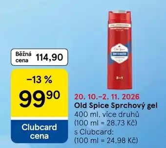 Tesco Old Spice sprchový gel nabídka
