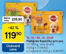 Tesco Pedigree kapsičky pro psy nabídka