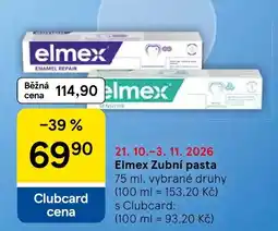 Tesco Elmex zubní pasta nabídka