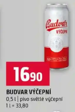 Terno Budvar výčepní nabídka