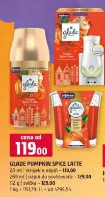 Terno GLADE PUMPKIN SPICE LATTE nabídka