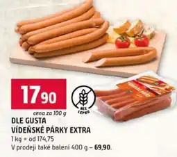Terno Dle Gusta Vídeňské párky Extra nabídka
