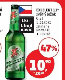 Penny Market EXCELENT 11 světlý ležák 0,5 l nabídka