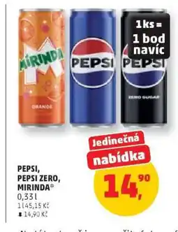 Penny Market Pepsi, Pepsi Zero, Mirinda nabídka