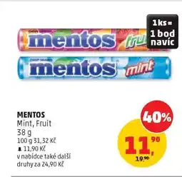 Penny Market MENTOS Mint, Fruit nabídka
