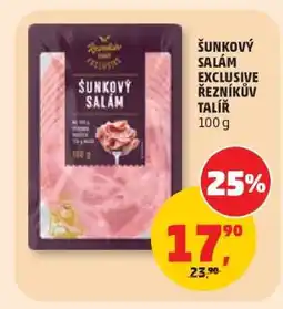 Penny Market Šunkový salám Exclusive Řezníkův talíř nabídka