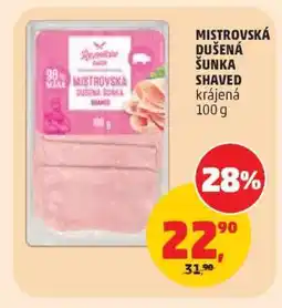 Penny Market Mistrovská Dušená Šunka Shaved nabídka