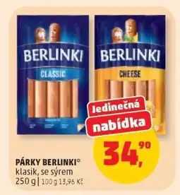 Penny Market Párky Berlínki nabídka