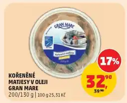 Penny Market KOŘENĚNÉ MATJESY V OLEJI GRAN MARE nabídka