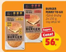 Penny Market BURGER PENNY TO GO nabídka