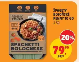 Penny Market Špagety boloňské Penny To Go nabídka